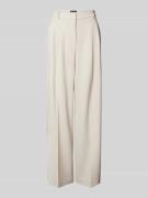 Cambio Wide Leg Stoffhose mit Gesäßtaschen in Sand, Größe 42