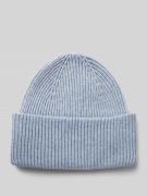 Profuomo Beanie mit breitem Umschlag in Hellblau Melange, Größe 1