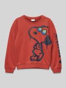 s.Oliver RED LABEL Comfort Fit Sweatshirt aus Baumwoll-Mix mit Snoopy®...