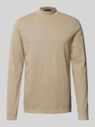 Drykorn Longsleeve mit Stehkragen Modell 'MORITZO' in Beige, Größe XXL