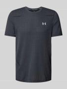 Under Armour T-Shirt mit Label-Print Modell 'Seamless' in Anthrazit, G...