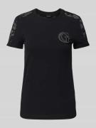 Guess T-Shirt mit Label-Badge in Black, Größe S