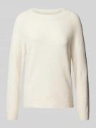 Only Strickpullover mit Rundhalsausschnitt Modell 'RICA' in Offwhite, ...