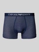 Emporio Armani Trunks mit elastischem Label-Bund in Jeansblau, Größe L