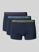 Emporio Armani Trunks mit elastischem Label-Bund im 3er-Pack in Marine...