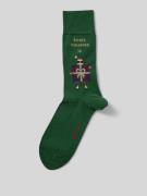 Burlington Socken mit Viskose-Anteil Modell 'X-MAS WRAPPER' in Gruen, ...