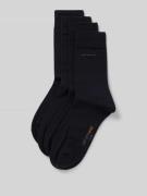 camano Socken mit Label-Stitching im 3er-Pack in Dunkelblau, Größe 39-...