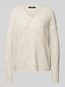 Vero Moda Regular Fit Strickpullover mit V-Ausschnitt Modell 'CREWLEFI...