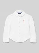 Polo Ralph Lauren Kids Bluse mit Logo-Stitching in Weiss, Größe 104