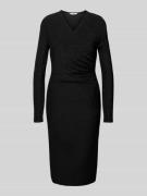 B.Young Wickelkleid mit Effektgarn Modell 'TACHA' in Black, Größe XL