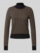 Vero Moda Regular Fit Strickpullover aus Viskose-Mix mit geometrischem...