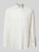 ETERNA Comfort Fit Business-Hemd mit Brusttasche in Ecru, Größe 46