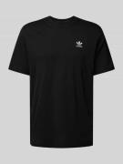 adidas Originals T-Shirt mit Label-Stitching in Black, Größe L