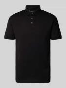 Emporio Armani Regular Fit Poloshirt mit Strukturmuster in Black, Größ...