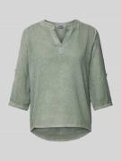 ZABAIONE Bluse mit 3/4-Arm Modell 'Do44nna' in Khaki, Größe S