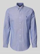 Polo Ralph Lauren Freizeithemd mit Button-Down-Kragen in Rauchblau, Gr...