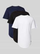 Jack & Jones T-Shirt in unifarbenem Design im 3er-Pack in Weiss, Größe...