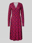 Milano Italy Midikleid in Wickel-Optik in Rot, Größe S