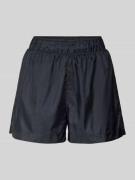 Stronger Regular Fit Shorts mit Seitenschlitzen in Black, Größe L