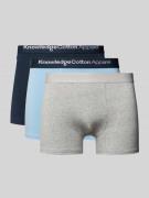 Knowledge Cotton Apparel Boxershorts mit elastischem Logo-Bund im 3er-...