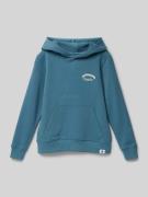 Jack & Jones Comfort Fit Hoodie mit Label-Print in Rauchblau, Größe 14...