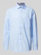ETERNA Comfort Fit Businesshemd aus Popeline in Bleu, Größe 45