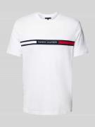 Tommy Hilfiger Regular Fit T-Shirt mit Label-Stitching in Weiss, Größe...