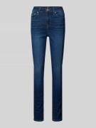 Tommy Jeans Skinny Fit Jeans mit Label-Stitching Modell 'NORA' in Dunk...