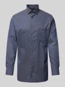 OLYMP Regular Fit Businesshemd mit Kentkragen in Marine, Größe 40