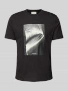 CK Calvin Klein T-Shirt mit Label-Print in Black, Größe S