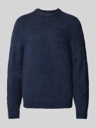 MCNEAL Regular Fit Strickpullover mit Rundhalsausschnitt in Dunkelblau...