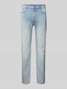 Hugo Blue Regular Fit Jeans im 5-Pocket-Design Modell 'Ash' in Hellbla...