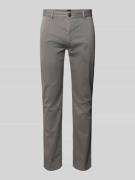 BOSS Orange Slim Fit Chino mit Gürtelschlaufen in Silber, Größe 30/32