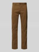 BOSS Orange Slim Fit Chino mit seitlichen Eingrifftaschen in Khaki, Gr...