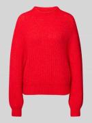 American Vintage Strickpullover mit gerippten Abschlüssen in Rot, Größ...