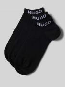 HUGO Socken mit Label-Print im 3er-Pack in Black, Größe 35-38