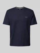 BOSS T-Shirt mit Label-Stitching in Marine, Größe M