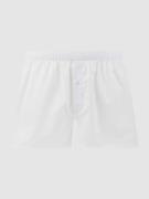 Hanro Boxershorts mit Karomuster Modell 'Fancy Woven Boxer' in Weiss, ...