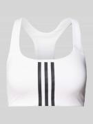 ADIDAS SPORTSWEAR Bustier mit labeltypischen Streifen in Offwhite, Grö...