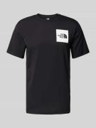 The North Face T-Shirt mit Label-Print in Black, Größe L