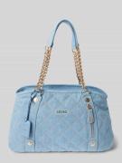 Liu Jo White Handtasche mit Label-Detail Modell 'KATE' in Jeansblau, G...