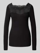 Soyaconcept Longsleeve mit Karree-Ausschnitt Modell 'Ryan' in Black, G...