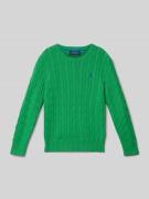 Polo Ralph Lauren Teens Strickpullover mit gerippten Abschlüssen in Gr...