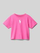 Polo Ralph Lauren Teens T-Shirt aus reiner Baumwolle in Pink, Größe L