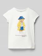 Polo Ralph Lauren Teens T-Shirt mit Polo Bear Print in Weiss, Größe S
