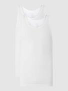 Schiesser Tanktop mit Rundhalsausschnitt im 2er-Pack in Weiss, Größe L