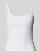Review Top mit Schleifen-Detail in Weiss, Größe M
