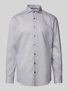 ETERNA Modern Fit Business-Hemd mit Kentkragen in Anthrazit, Größe 44