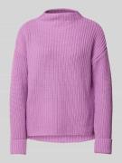 Selected Femme Strickpullover mit Stehkragen Modell 'SELMA' in Fuchsia...