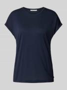 Tom Tailor Denim Loose Fit T-Shirt aus fließendem Viskose-Mix in Dunke...